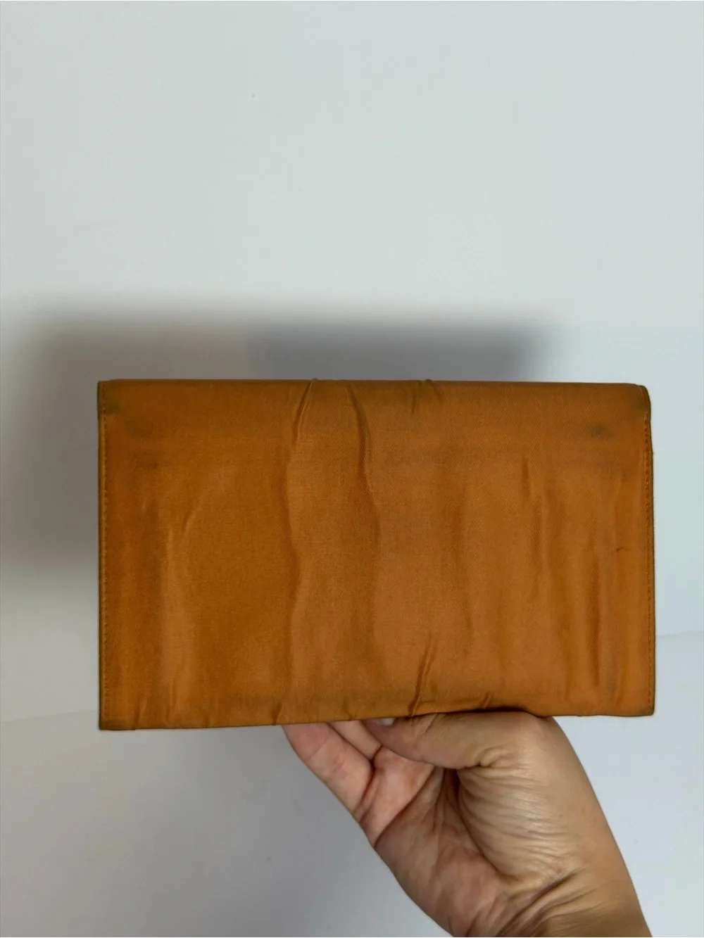 Prada Milano Orange Nylon Large Wallet